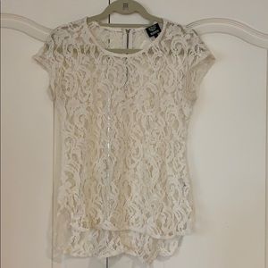 Lacy short sleeve shirt